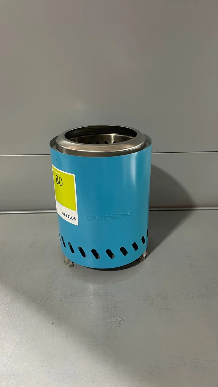 AmazStove Pellet-Tischfeuerstelle blau